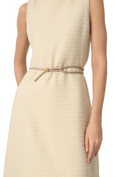 Кожаный пояс AGNONA бежевого цвета по цене 61550 руб., арт. L60901/U8090, фото 2 Кожаный пояс AGNONA, арт. L60901/U8090, фото 2