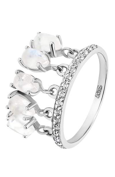 Кольцо water с лунными камнями MOONKA, арт. wt-tr-mns, фото 1