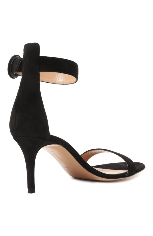 Замшевые босоножки Portofino 70 Gianvito Rossi G60088.70RIC.CAMNER0 Чёрный  G60088.70RIC.CAMNER0 Фото 5