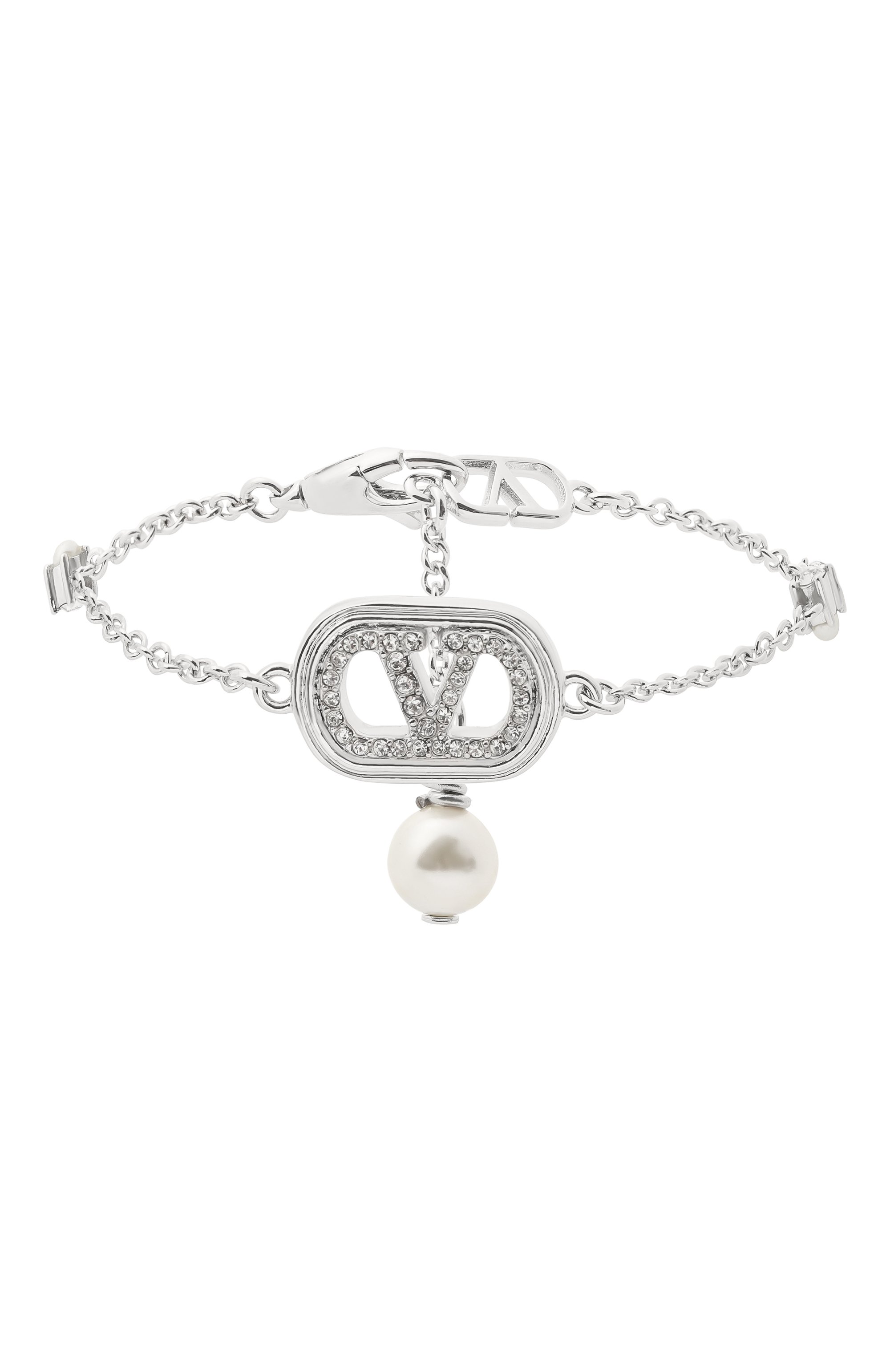 Браслет VALENTINO серебряного цвета по цене 64650 руб., арт. 7W2J0AG0/WKD, фото 1 Браслет VALENTINO, арт. 7W2J0AG0/WKD, фото 1