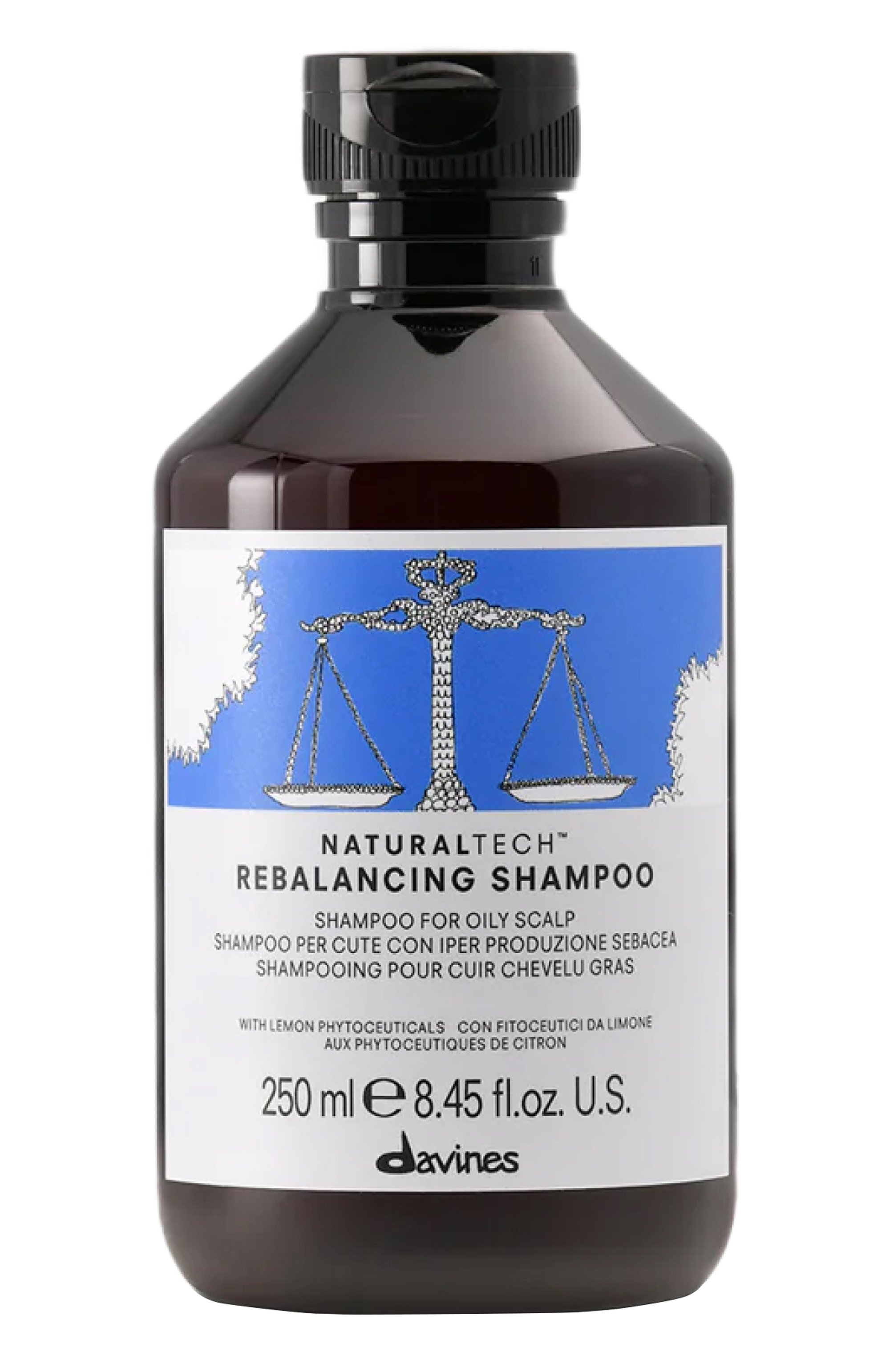 Балансирующий шампунь rebalancing (250ml) DAVINES бесцветного цвета по цене 4180 руб., арт. 71345, фото 1 Балансирующий шампунь rebalancing (250ml) DAVINES, арт. 71345, фото 1