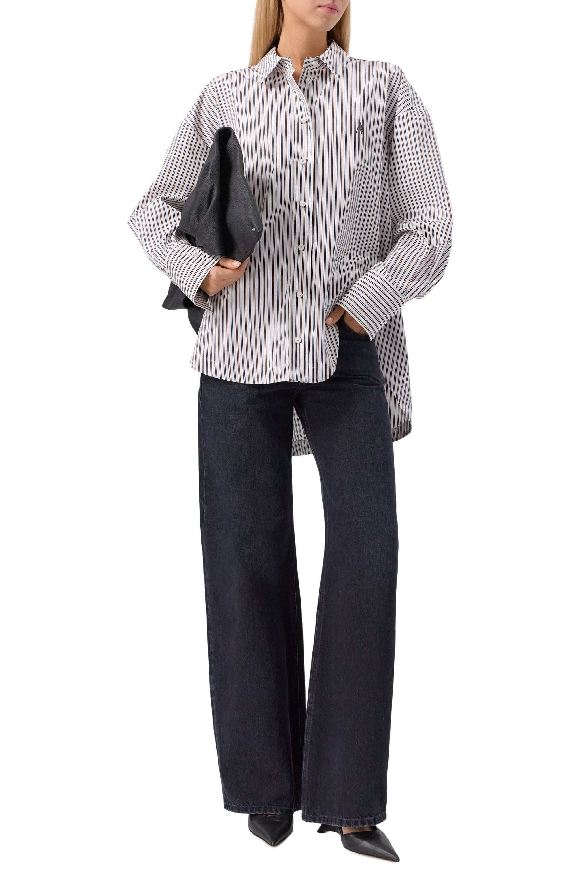 Хлопковая рубашка THE ATTICO, арт. 251WCH00004/CCC117AA, фото 2