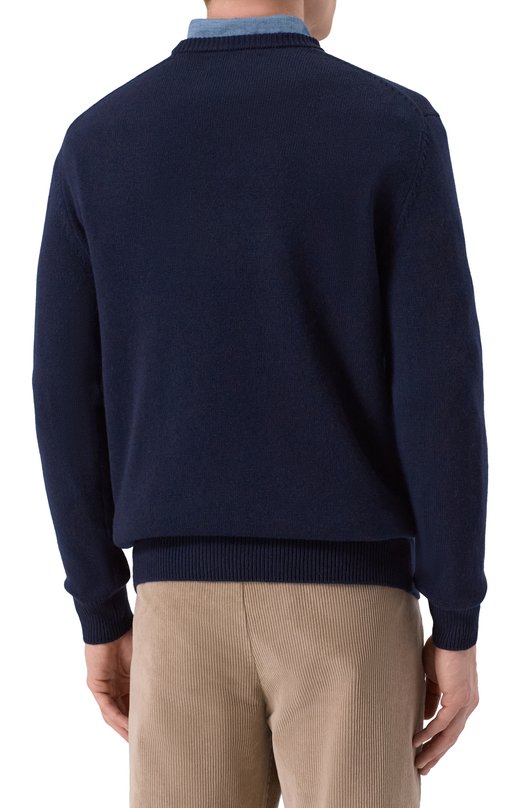 Джемпер из шерсти и вискозы MC2 Saint Barth HER0001-03380I/HER0N Синий  HER0001-03380I/HER0N Фото 4