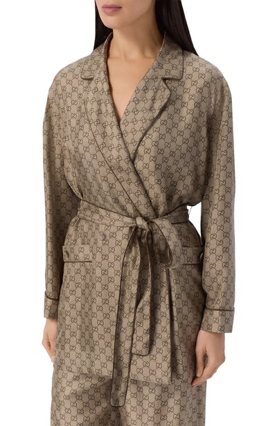 Шелковая блузка GUCCI, арт. 864562/ZAUUN, фото 3