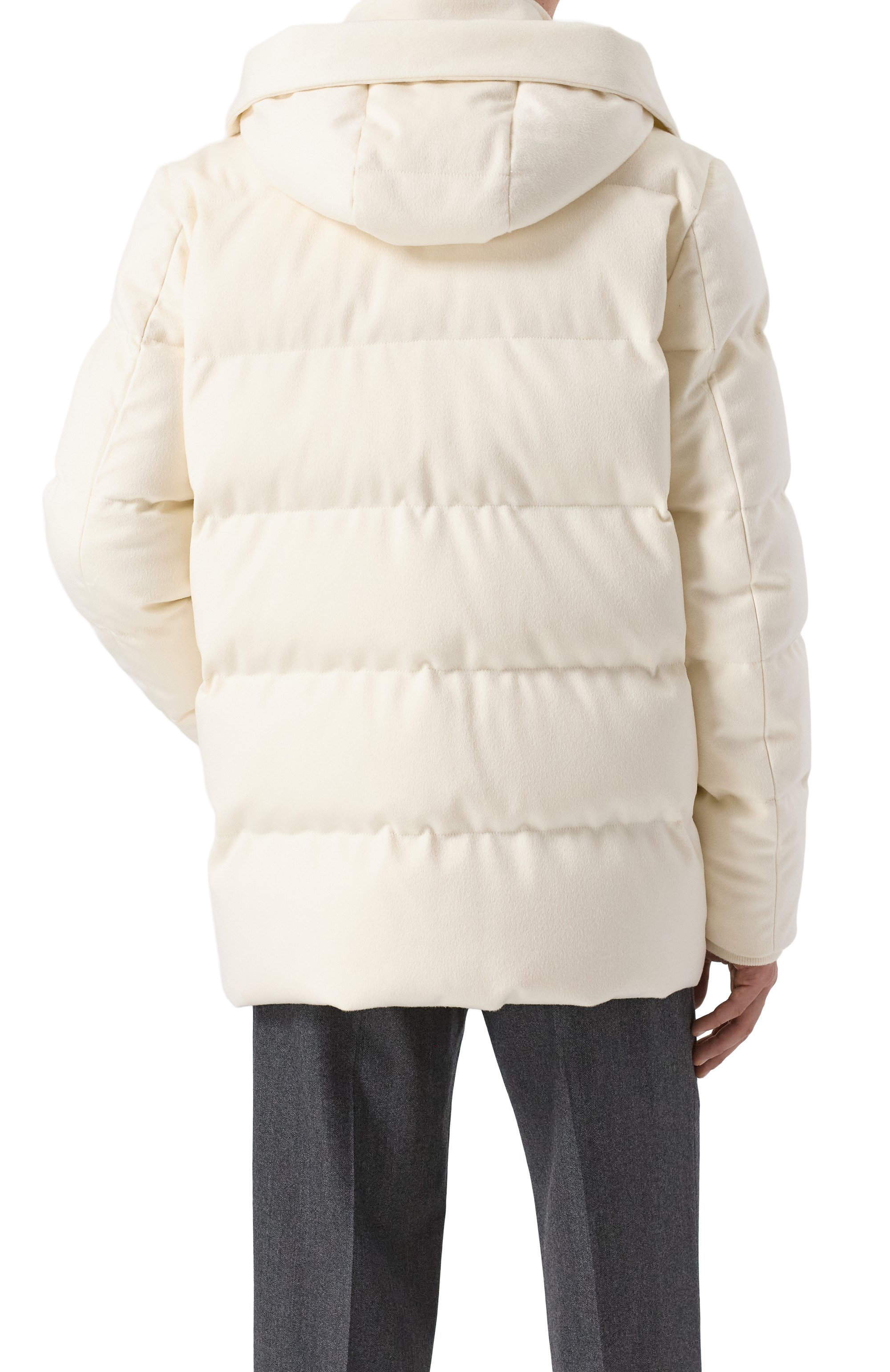 Кашемировый пуховик с отделкой из соболя MVST, арт. FTEKB-ES2915-2SB/LC1664, фото 8