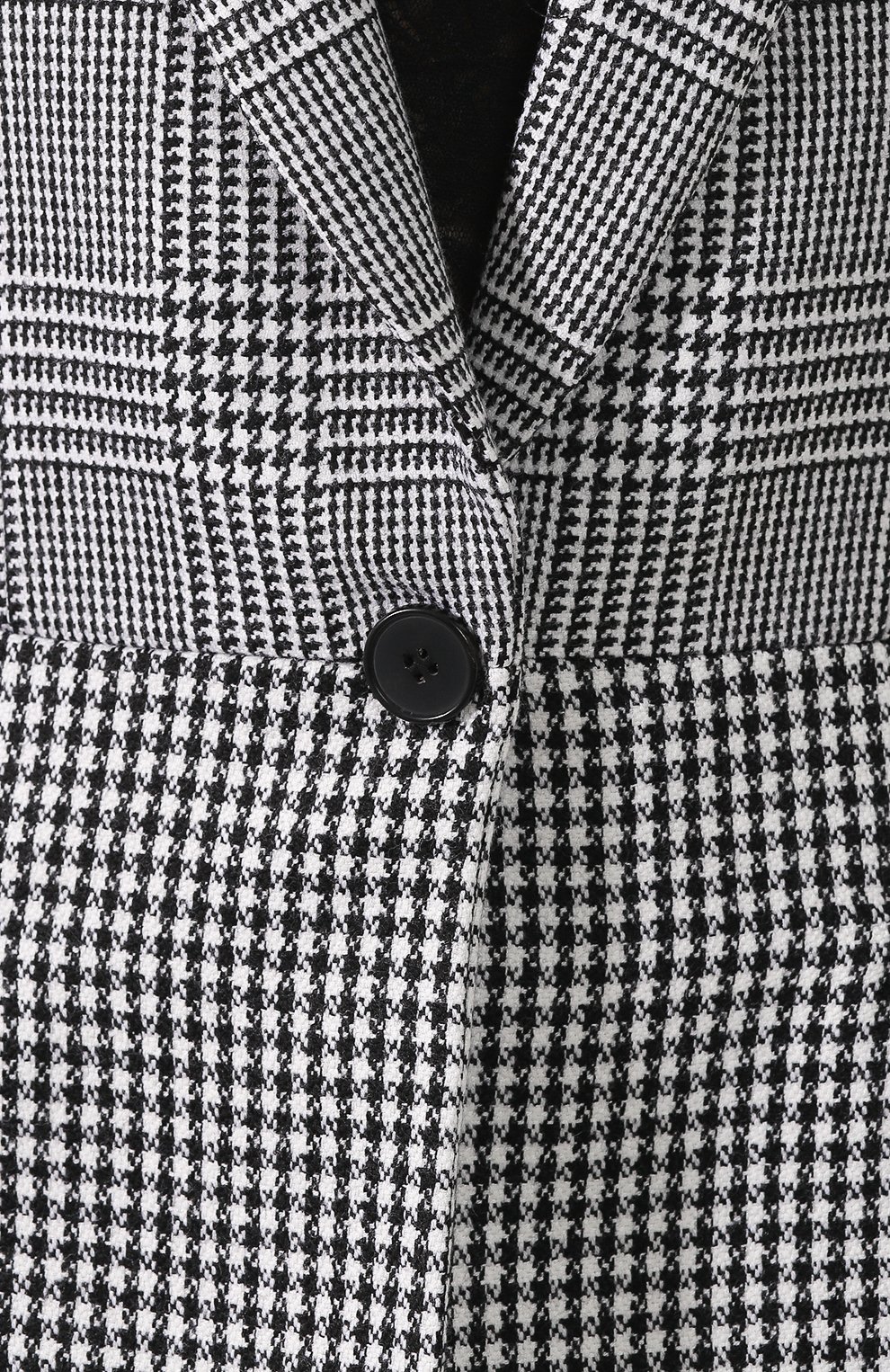 Шерстяной жакет ALEXANDER MCQUEEN черно-белого цвета по цене 287500 руб., арт. 586009/QJAAH, фото 5 Шерстяной жакет ALEXANDER MCQUEEN, арт. 586009/QJAAH, фото 5