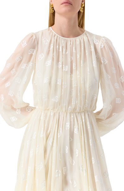 Платье из вискозы и шелка DOLCE & GABBANA, арт. F6ARPT/FJTBR, фото 5