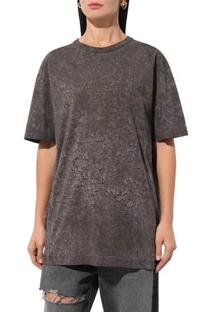 Хлопковая футболка ALEXANDER WANG, арт. UCC3241702, фото 3