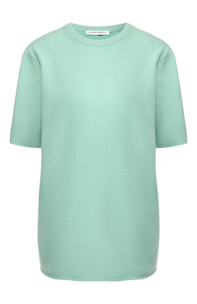 Кашемировая футболка EXTREME CASHMERE зеленого цвета по цене 29700 руб., арт. 064/TSHIRT, фото 1 Кашемировая футболка EXTREME CASHMERE, арт. 064/TSHIRT, фото 1
