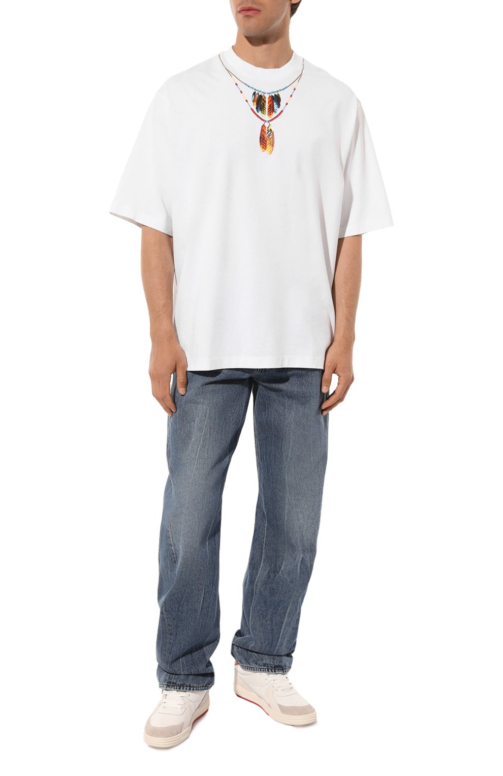 Хлопковая футболка MARCELO BURLON, арт. CMAA054C99JER0020125, фото 2