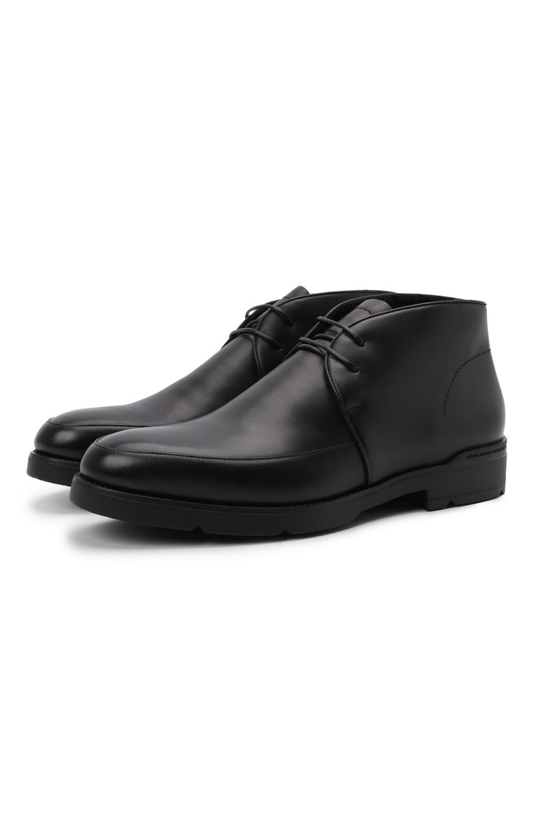 Мужские кожаные ботинки cortina ZEGNA черного цвета, арт. A5141X-LHMES | Фото 1 (Материал утеплителя: Натуральный мех; Подошва: Плоская; Мужское Кросс-КТ: зимние ботинки, Дезерты-обувь; Региональные ограничения белый список (Axapta Mercury): RU, Не проставлено; Материал внешний: Натуральная кожа)