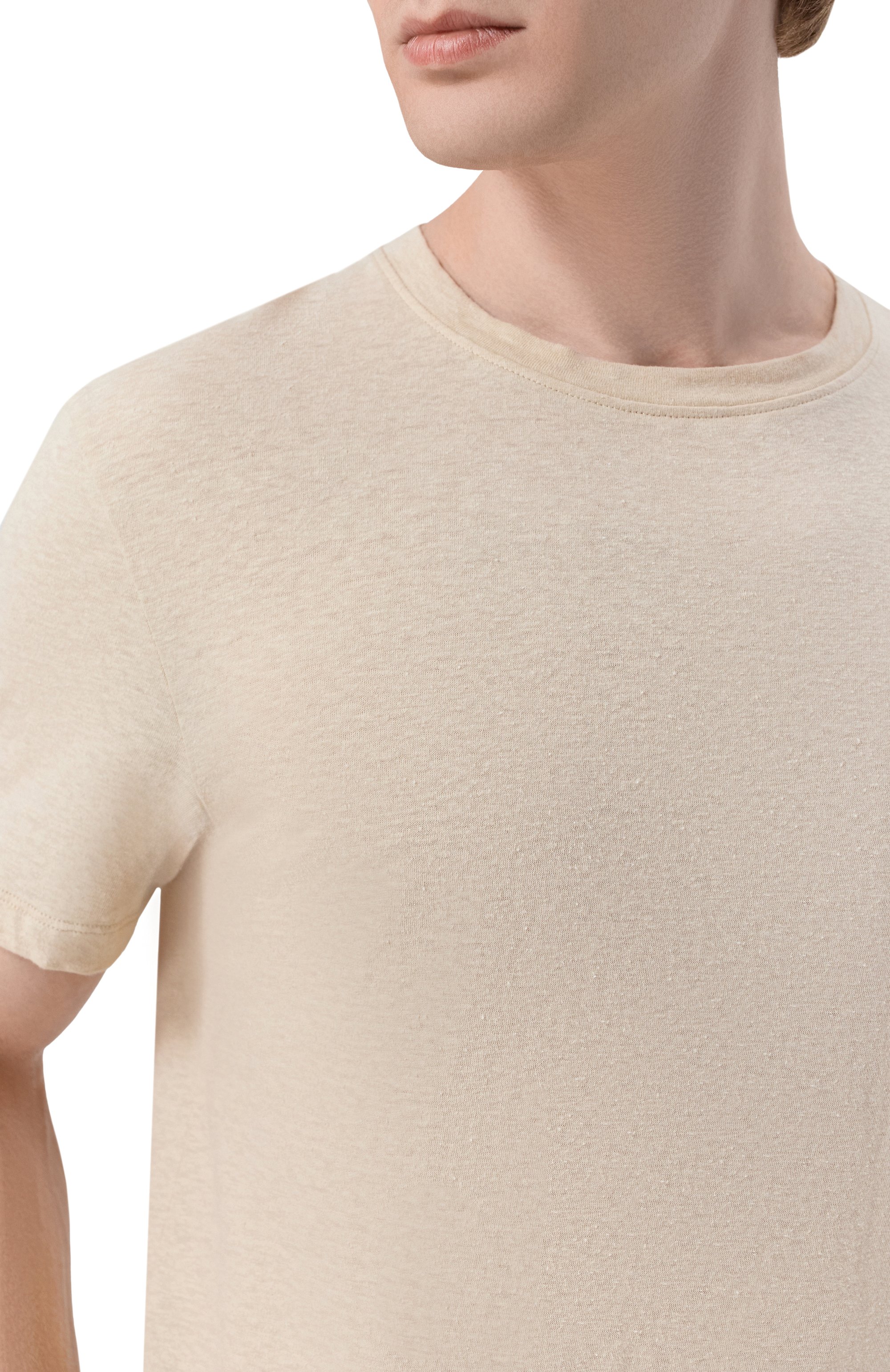 Футболка из хлопка и льна HINNOMINATE, арт. HMABM01505, фото 5