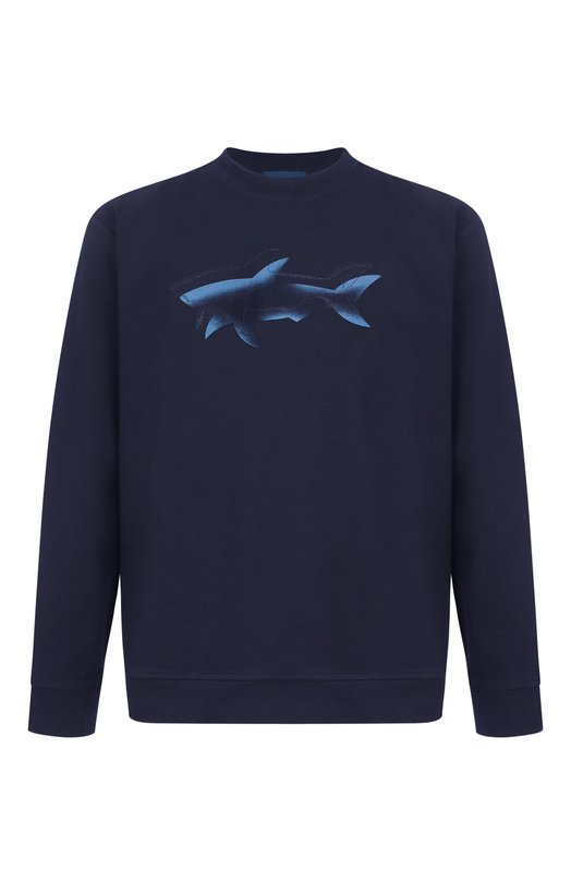 Свитшот из лиоцелла и хлопка Paul&Shark 26411845_001 Синий 26411845_001