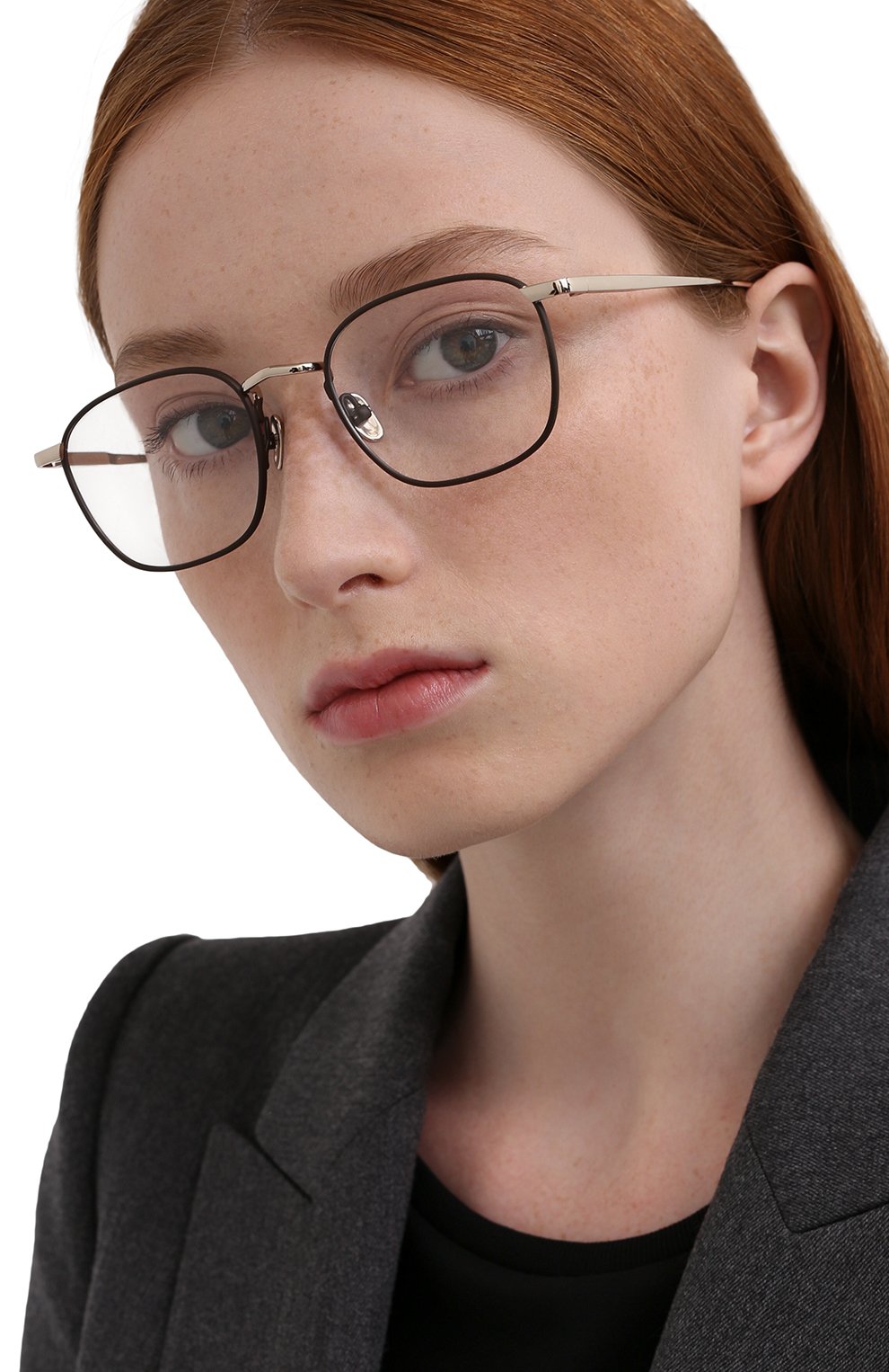 Оправа LINDA FARROW черного цвета по цене 63950 руб., арт. LFL1228C4 0PT, фото 2 Оправа LINDA FARROW, арт. LFL1228C4 0PT, фото 2