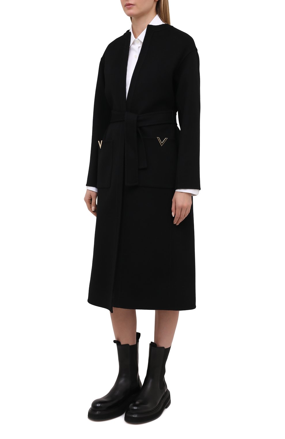 Пальто из шерсти и кашемира VALENTINO, арт. VB3CA5T515E, фото 3