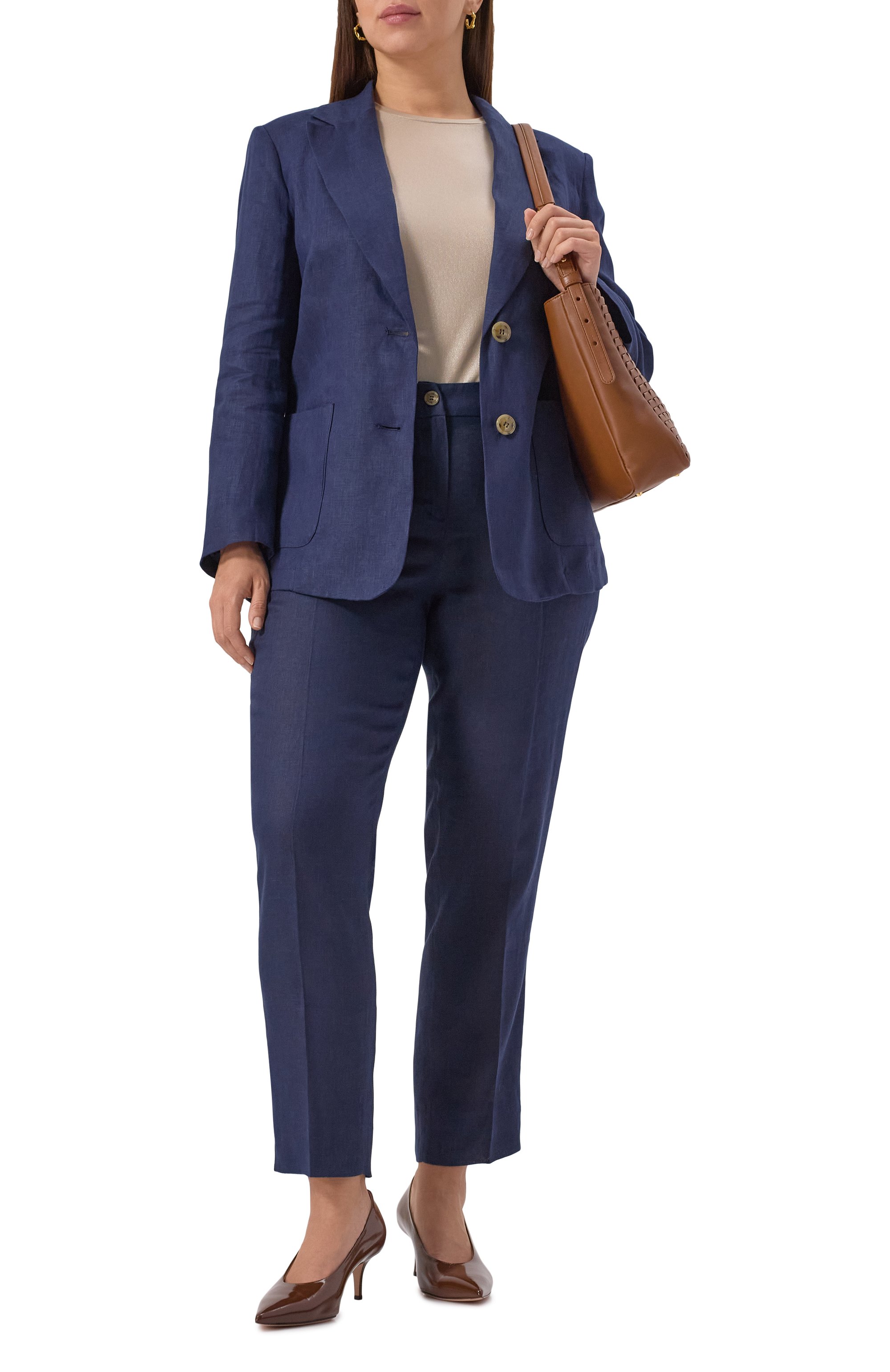 Льняные брюки PERSONA BY MARINA RINALDI, арт. ANG0L0, фото 2