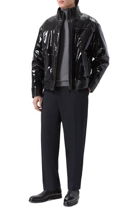 Кожаный пуховик с подкладкой из норки MVST FZECK-ES4380-1V Чёрный  FZECK-ES4380-1V Фото 2