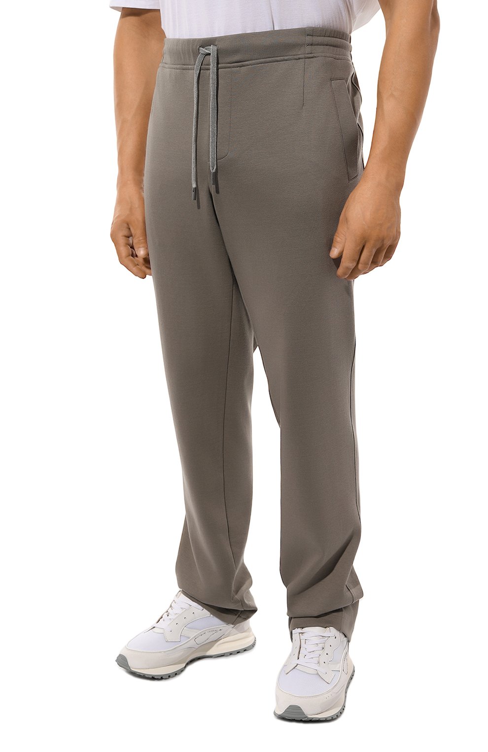 Хлопковые брюки CAPOBIANCO хаки цвета по цене 41750 руб., арт. MPAN.TS00./58-60, фото 3 Хлопковые брюки CAPOBIANCO, арт. MPAN.TS00./58-60, фото 3