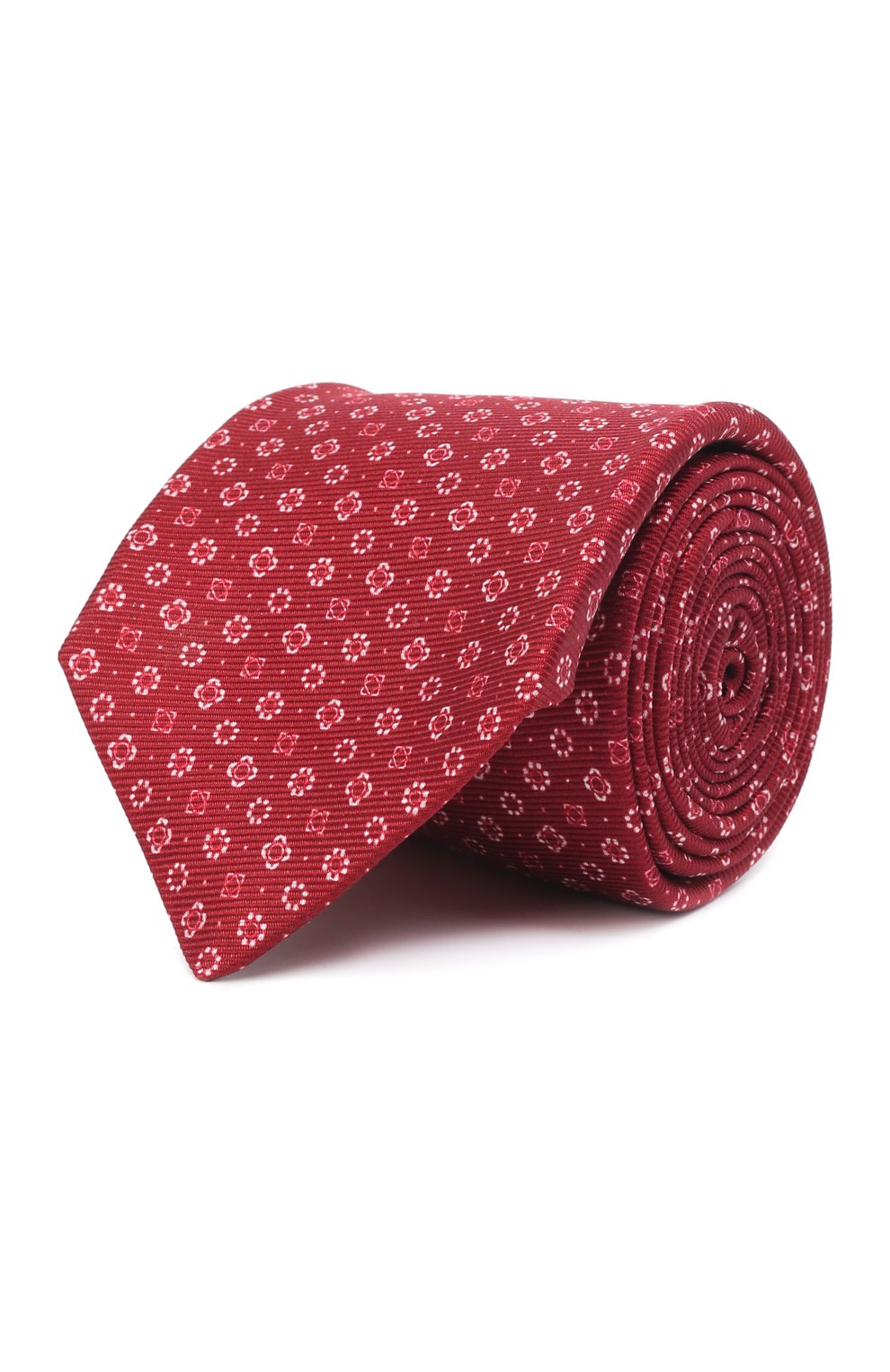 Шелковый галстук KITON красного цвета по цене 29350 руб., арт. UCRVKLC01H54, фото 1 Шелковый галстук KITON, арт. UCRVKLC01H54, фото 1