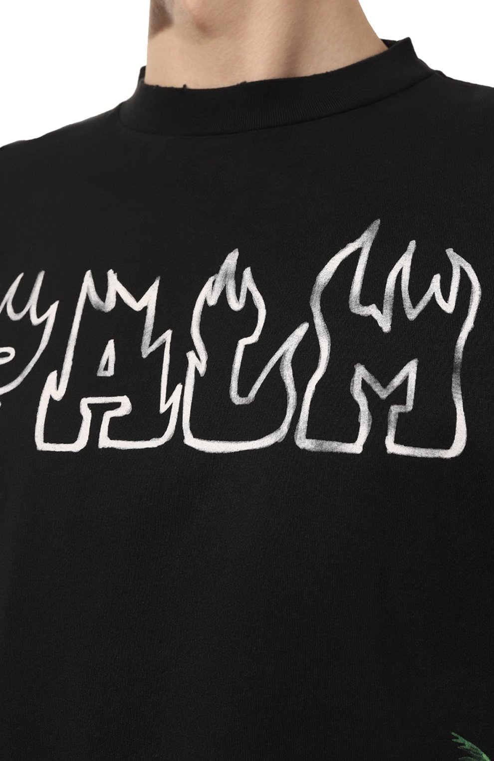 Хлопковый лонгслив PALM ANGELS, арт. PMAB001S23JER0021055, фото 5