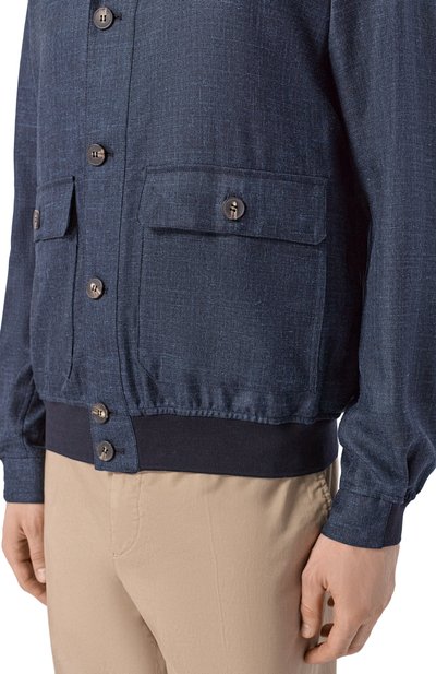 Бомбер из шерсти и шелка ANDREA CAMPAGNA, арт. 832248/AC/0025003, фото 5