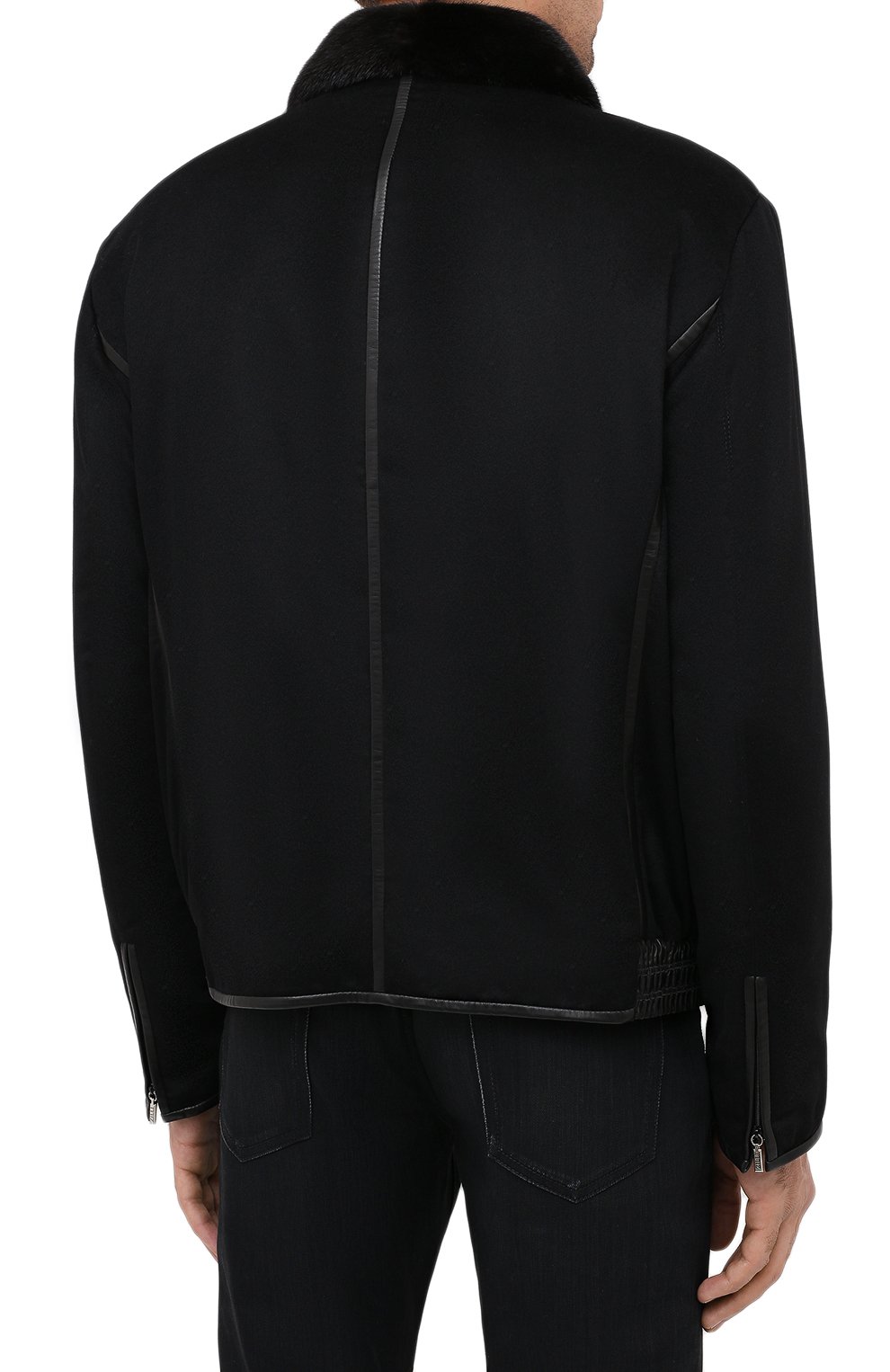 Куртка с отделкой из кожи крокодила ZILLI, арт. MAS-BRAQU-D0132/2004/CP0R, фото 4