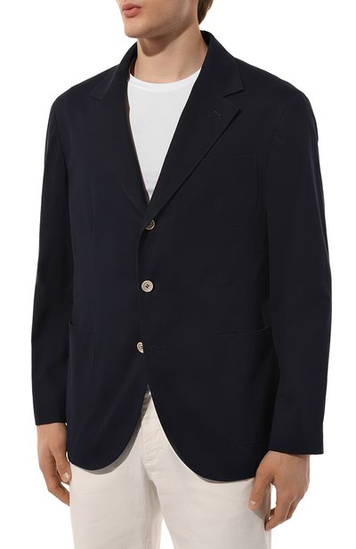 Хлопковый пиджак BRUNELLO CUCINELLI, арт. ML4727BND, фото 5