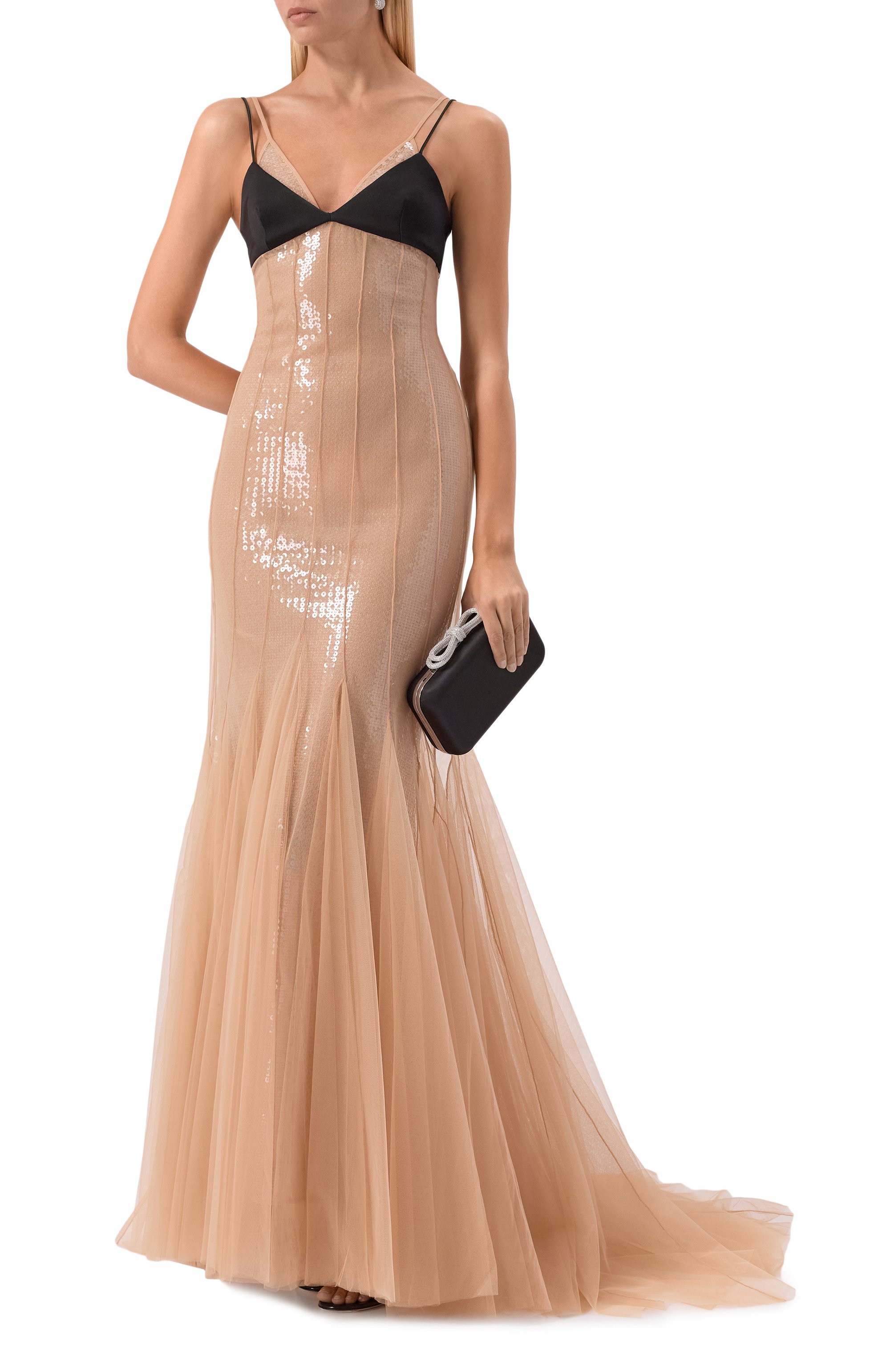 Платье с отделкой пайетками DAVID KOMA, арт. PF25DK47DL, фото 2