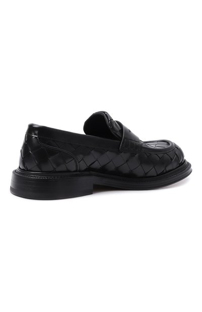 Кожаные пенни-лоферы james BOTTEGA VENETA черного цвета по цене 191500 руб., арт. 855210/VBPB0, фото 5 Кожаные пенни-лоферы james BOTTEGA VENETA, арт. 855210/VBPB0, фото 5