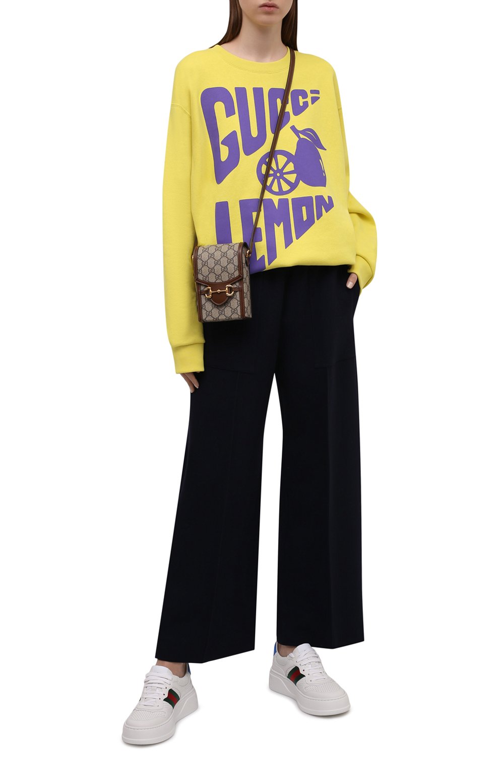 Хлопковый свитшот GUCCI желтого цвета по цене 113760 руб., арт. 617964/XJDZC, фото 2 Хлопковый свитшот GUCCI, арт. 617964/XJDZC, фото 2