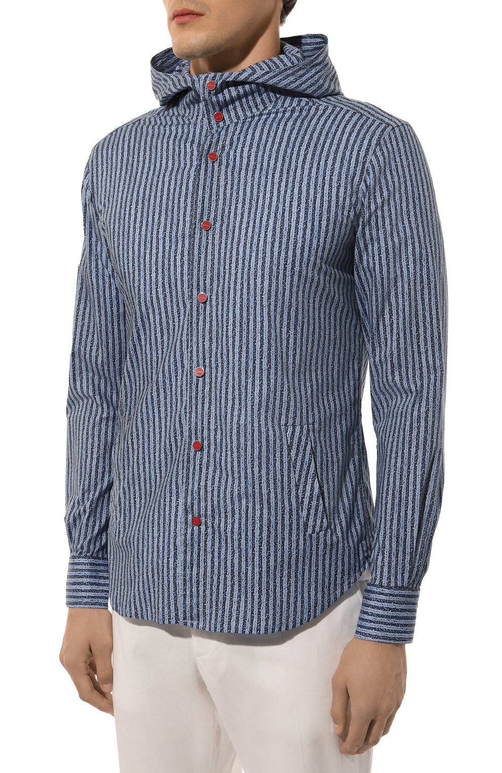 Хлопковая рубашка KITON, арт. UMCMARH0912901, фото 3