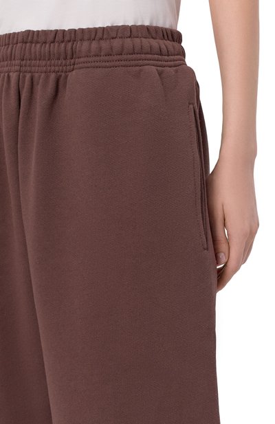 Хлопковые джоггеры PLANTA ROSA коричневого цвета по цене 18200 руб., арт. PR/J/NP/400, фото 5 Хлопковые джоггеры PLANTA ROSA, арт. PR/J/NP/400, фото 5