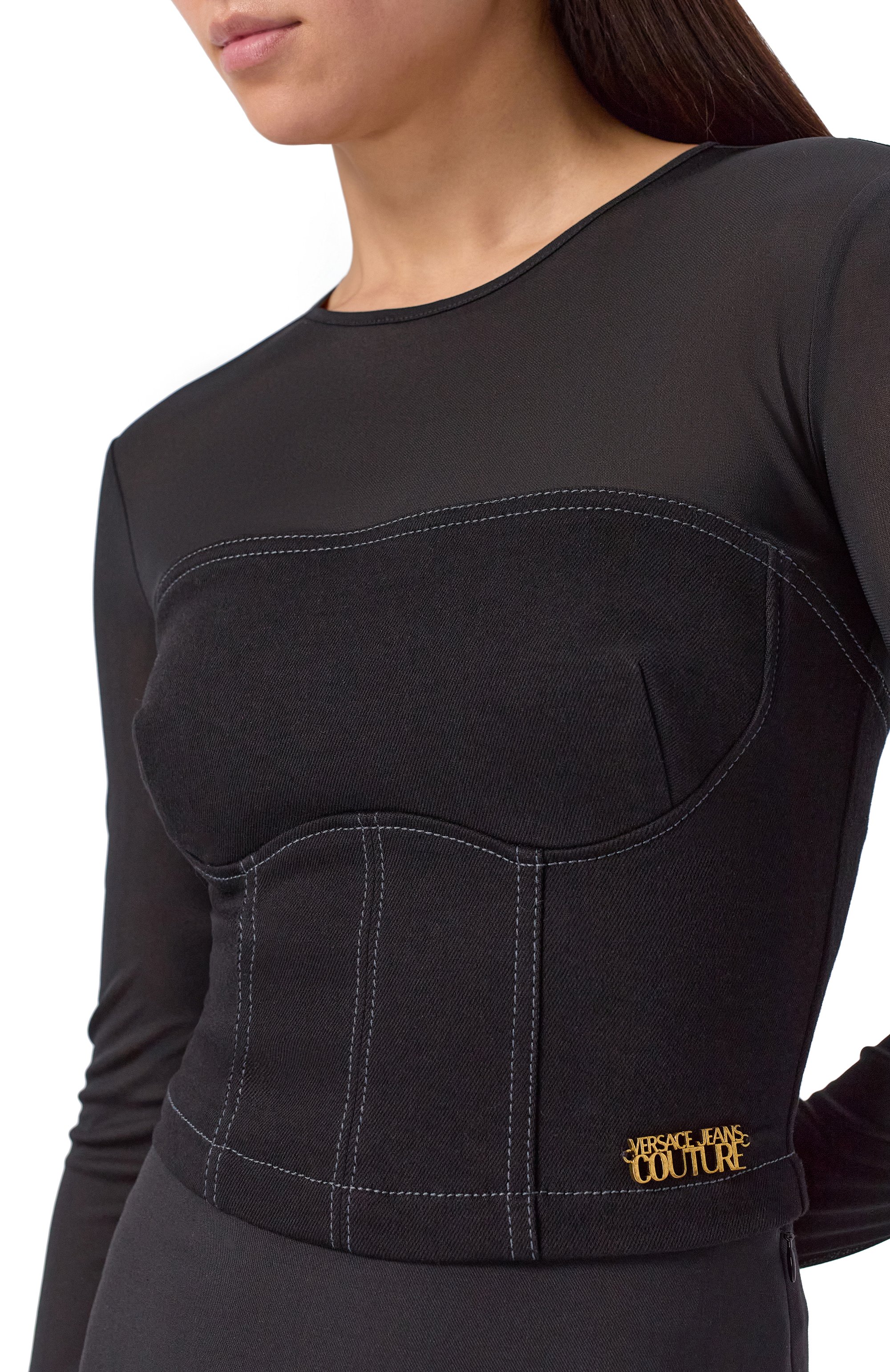 Джинсовый топ VERSACE JEANS COUTURE, арт. 79HAM252/DT037Q, фото 5