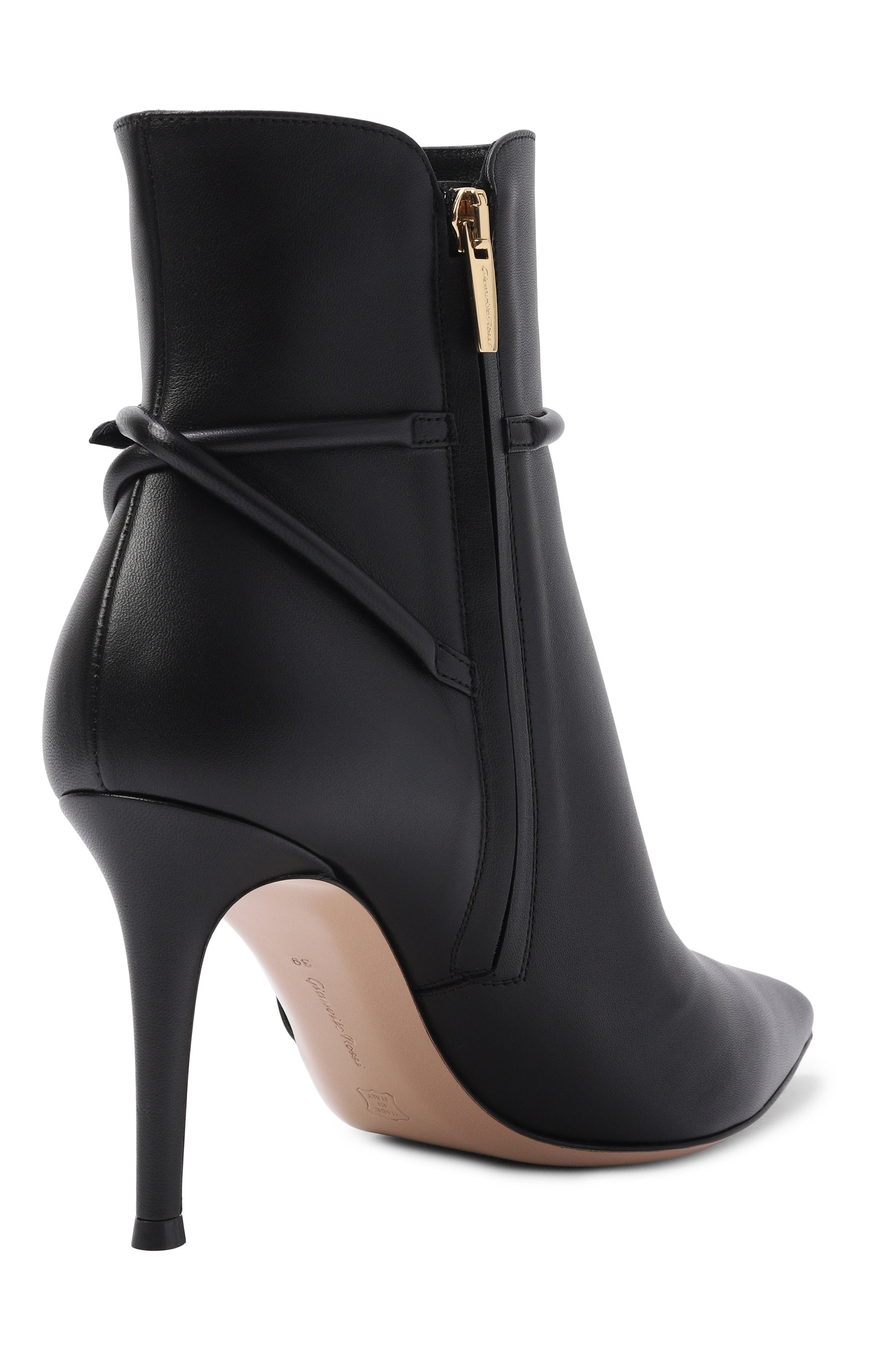 Кожаные ботильоны GIANVITO ROSSI, арт. G72833.85RIC.NAPNER0, фото 5