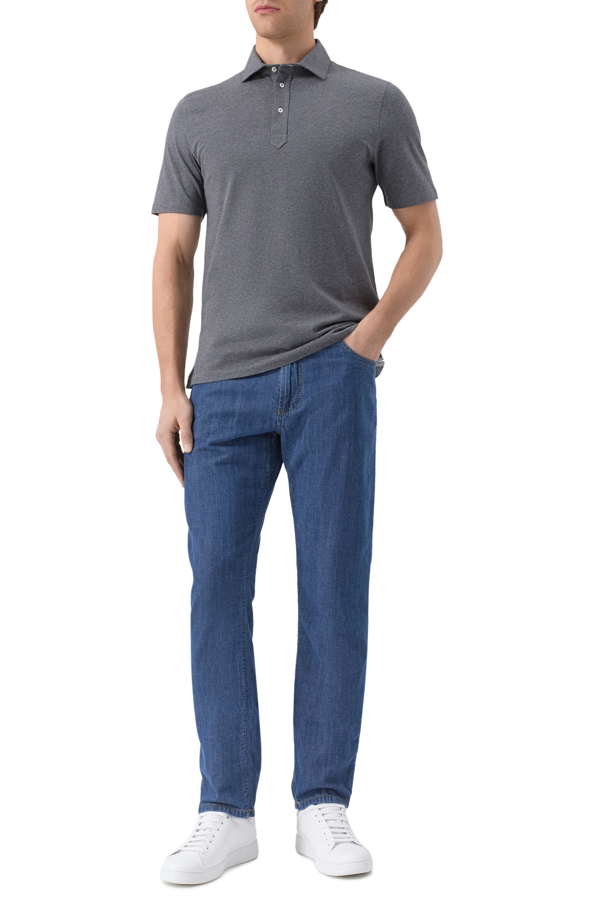 Хлопковое поло BRUNELLO CUCINELLI, арт. M0B133936, фото 2