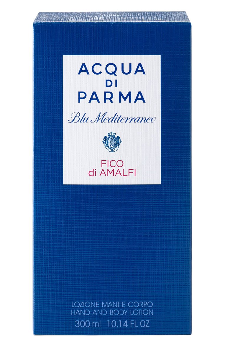 Лосьон для рук и тела blu mediterraneo fico di amalfi (300ml) ACQUA DI PARMA бесцветного цвета, арт. ADP081639 | Фото 3 (Нос: Не проставлено; Региональные ограничения белый список (Axapta Mercury): Не проставлено; Назначение: Для рук, Для тела; Тип продукта: Лосьоны)