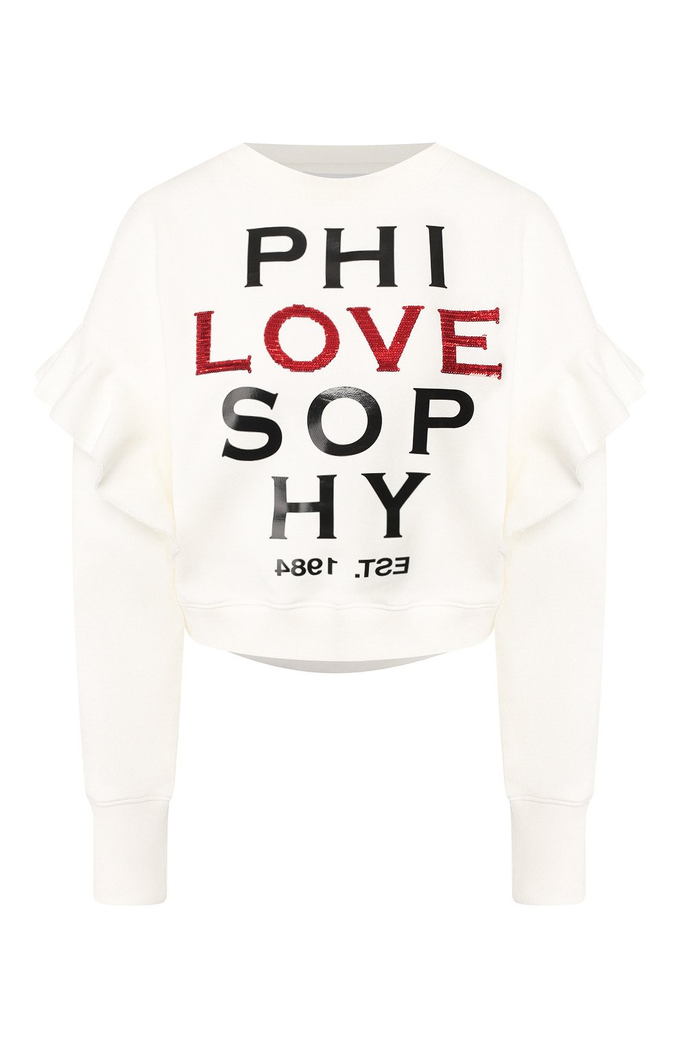 Хлопковый свитшот PHILOSOPHY DI LORENZO SERAFINI, арт. A1705/747, фото 1