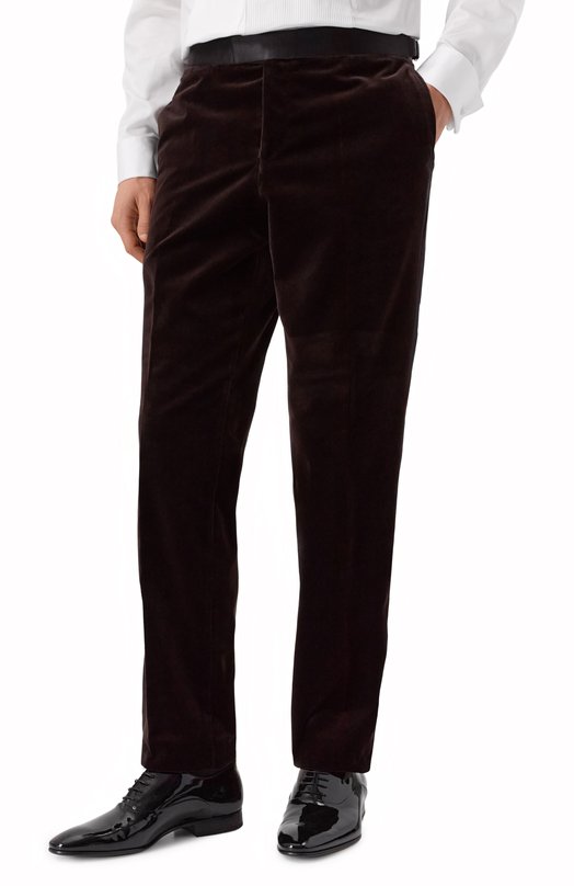 Бархатные брюки BOSS 50527948 Коричневый  50527948 Фото 3
