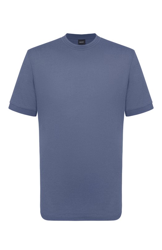 Футболка из хлопка и лиоцелла BOSS 50554626 Синий 50554626