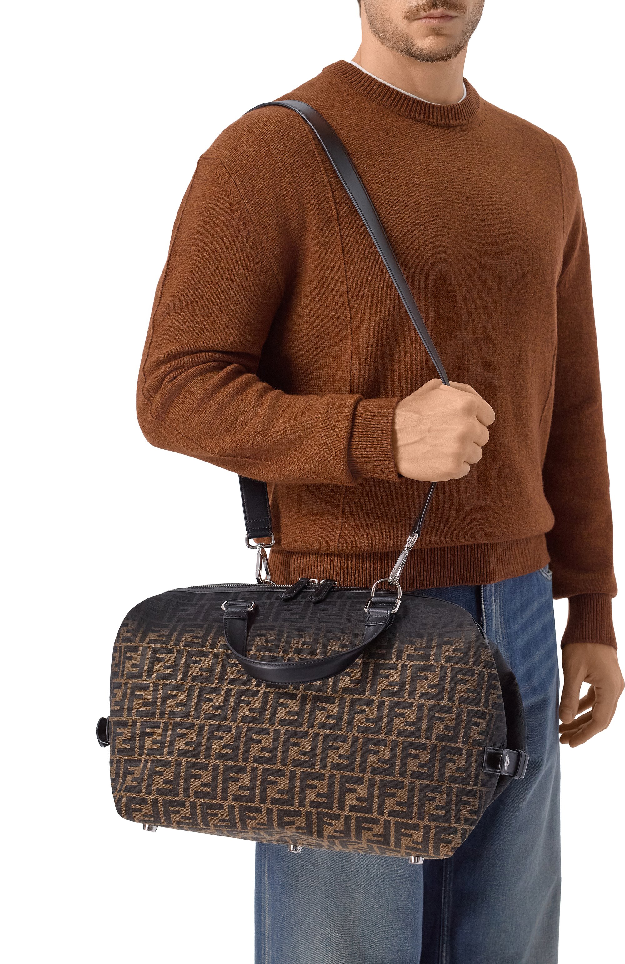 Сумка siesta medium FENDI темно-коричневого цвета по цене 313500 руб., арт. 7VA638/APD8, фото 2 Сумка siesta medium FENDI, арт. 7VA638/APD8, фото 2