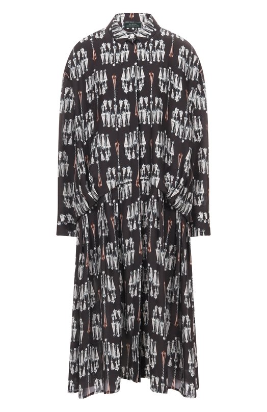 Шелковое платье Akhmadullina 1226.5D109/S713.3 Чёрный 1226.5D109/S713.3