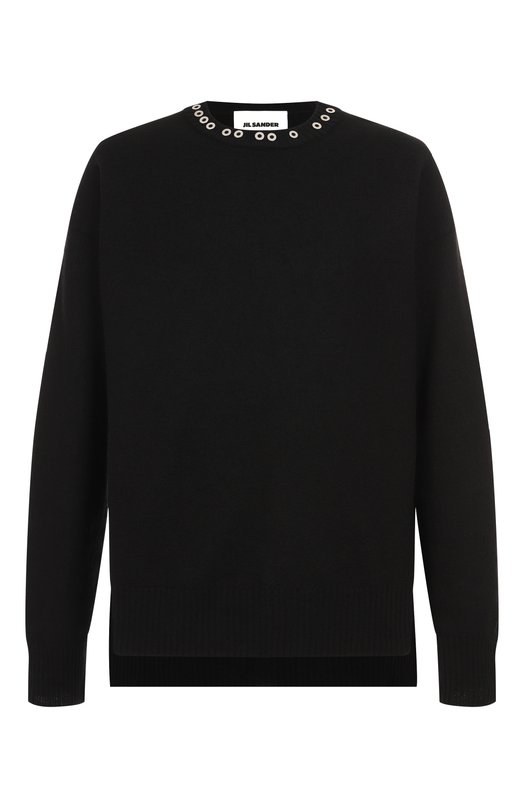 Шерстяной свитер Jil Sander J22GP0267-J14603 Чёрный J22GP0267-J14603