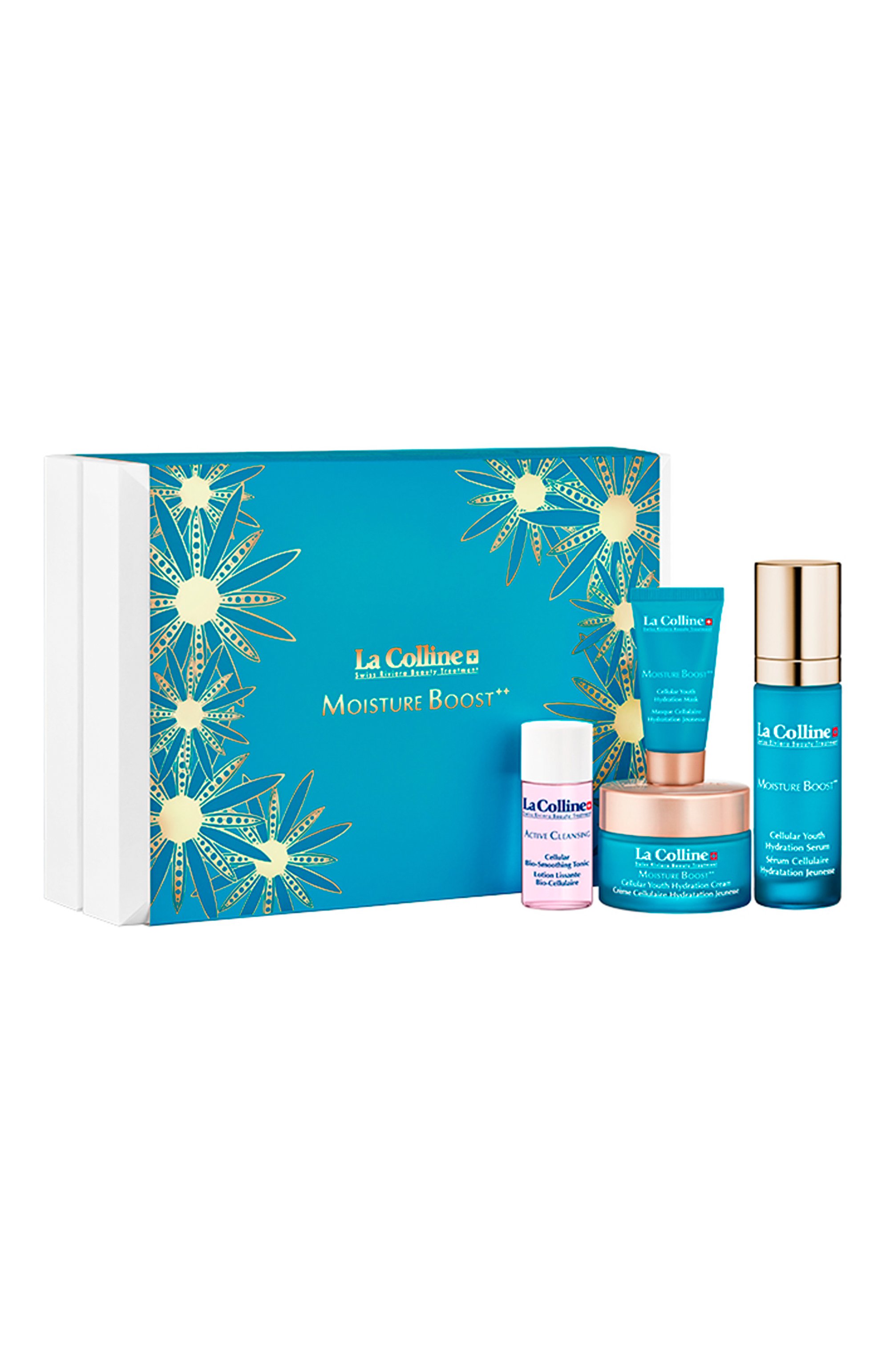 Набор для лица moisture boost (2x30+50+15ml) LA COLLINE бесцветного цвета по цене 36900 руб., арт. 9060RS, фото 1 Набор для лица moisture boost (2x30+50+15ml) LA COLLINE, арт. 9060RS, фото 1