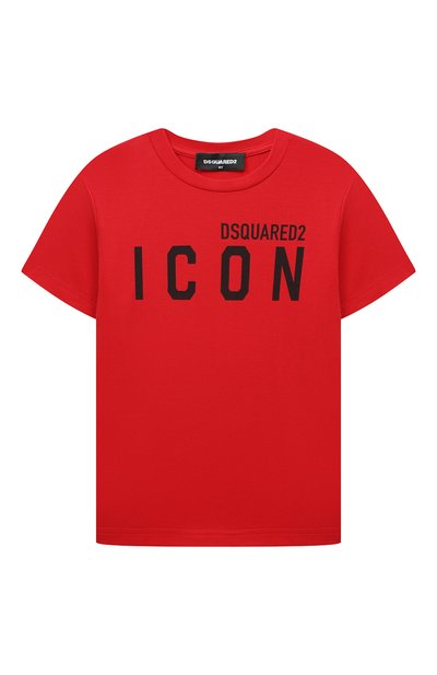 Хлопковая пижама DSQUARED2 красного цвета по цене 10400 руб., арт. DQ0990/D008J, фото 2 Хлопковая пижама DSQUARED2, арт. DQ0990/D008J, фото 2