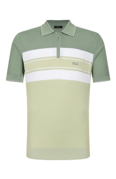 Поло из шелка и хлопка ZILLI, арт. KZP002M0107VFSTR0, фото 1
