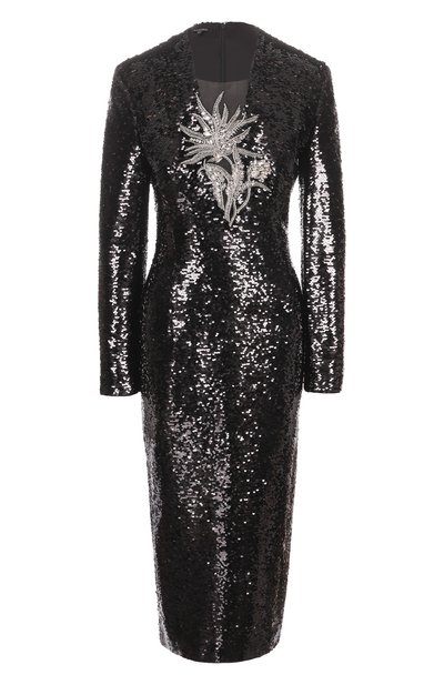 Женское хлопковое платье с отделкой пайетками YANINA, арт. T-2963