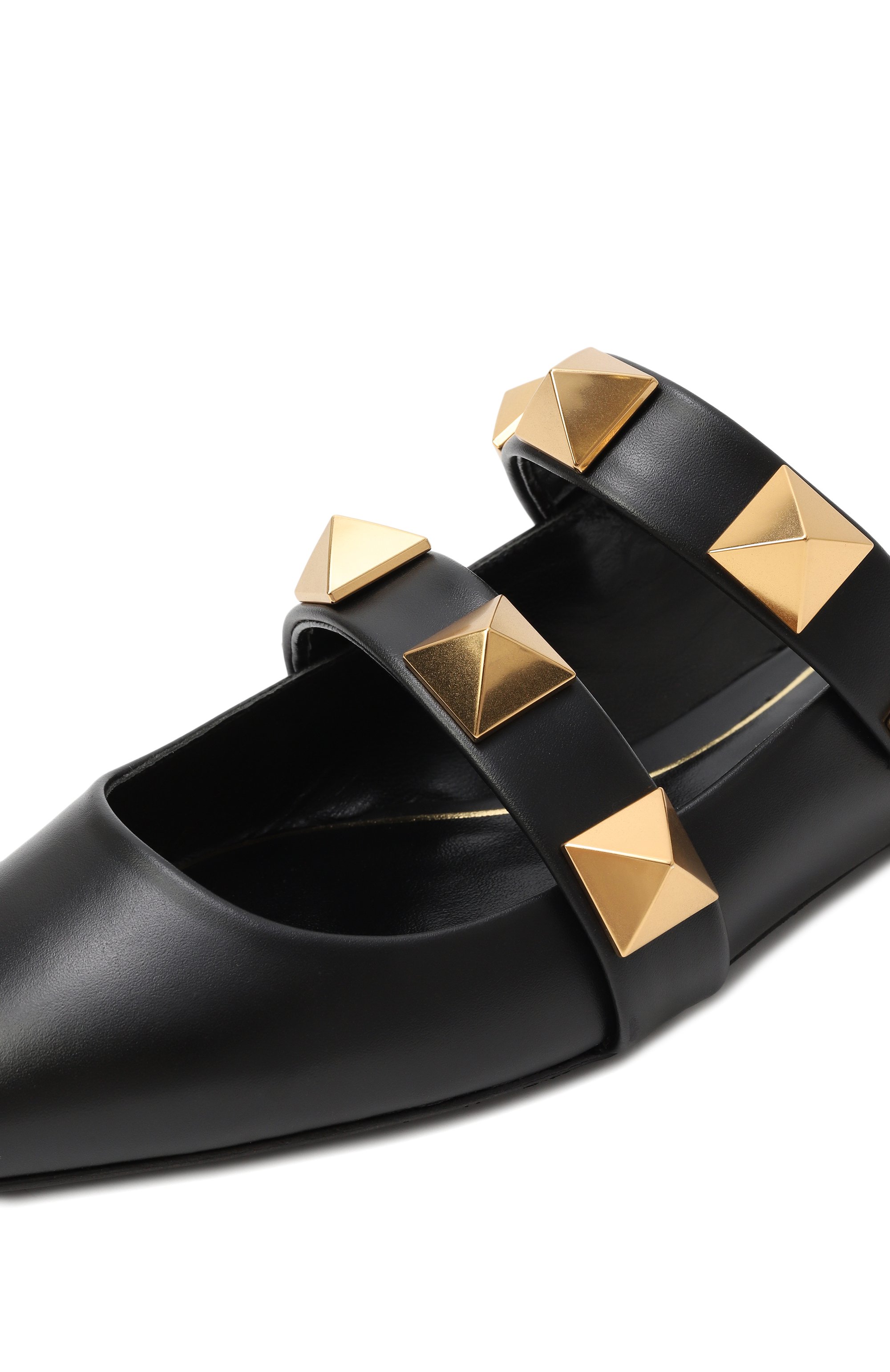 Кожаные сабо upstud VALENTINO черного цвета по цене 79950 руб., арт. ZW2S0BK8KET 0NO, фото 7 Кожаные сабо upstud VALENTINO, арт. ZW2S0BK8KET 0NO, фото 7