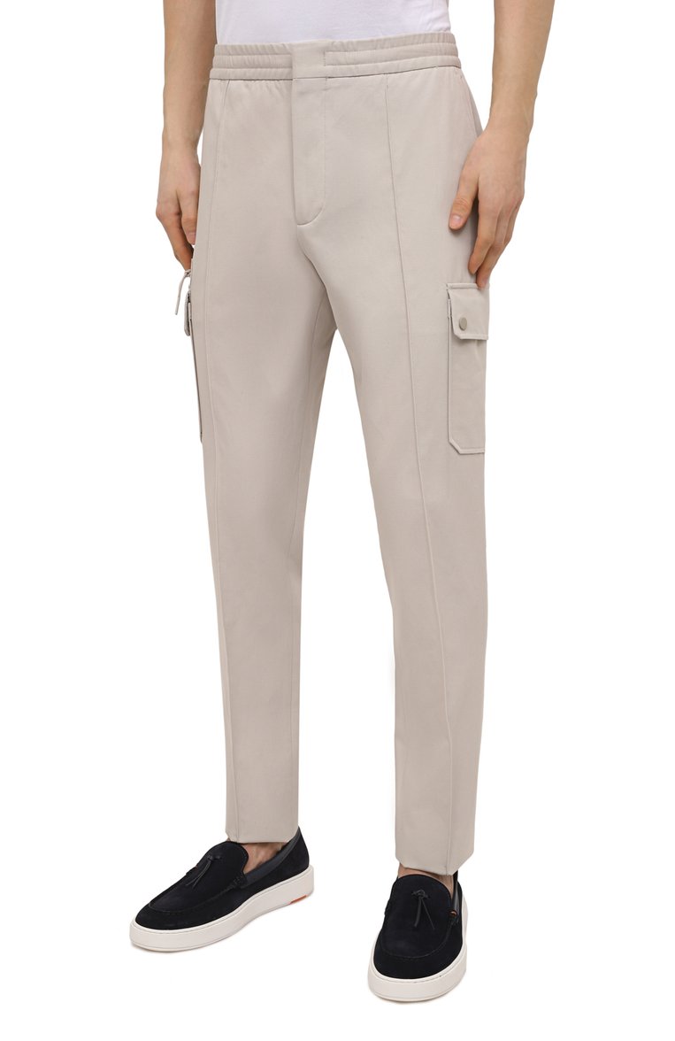 Брюки-карго из хлопка и льна ZEGNA, арт. UWI03/TT21, фото 3