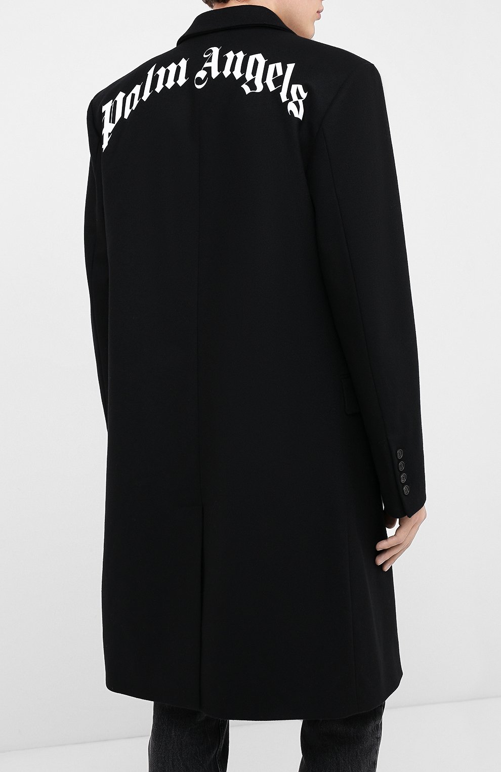 Шерстяное пальто PALM ANGELS, арт. PMEA083E20FAB0011001, фото 4