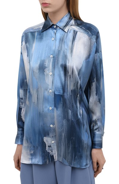 Шелковая рубашка KITON, арт. D51402K09T47, фото 3